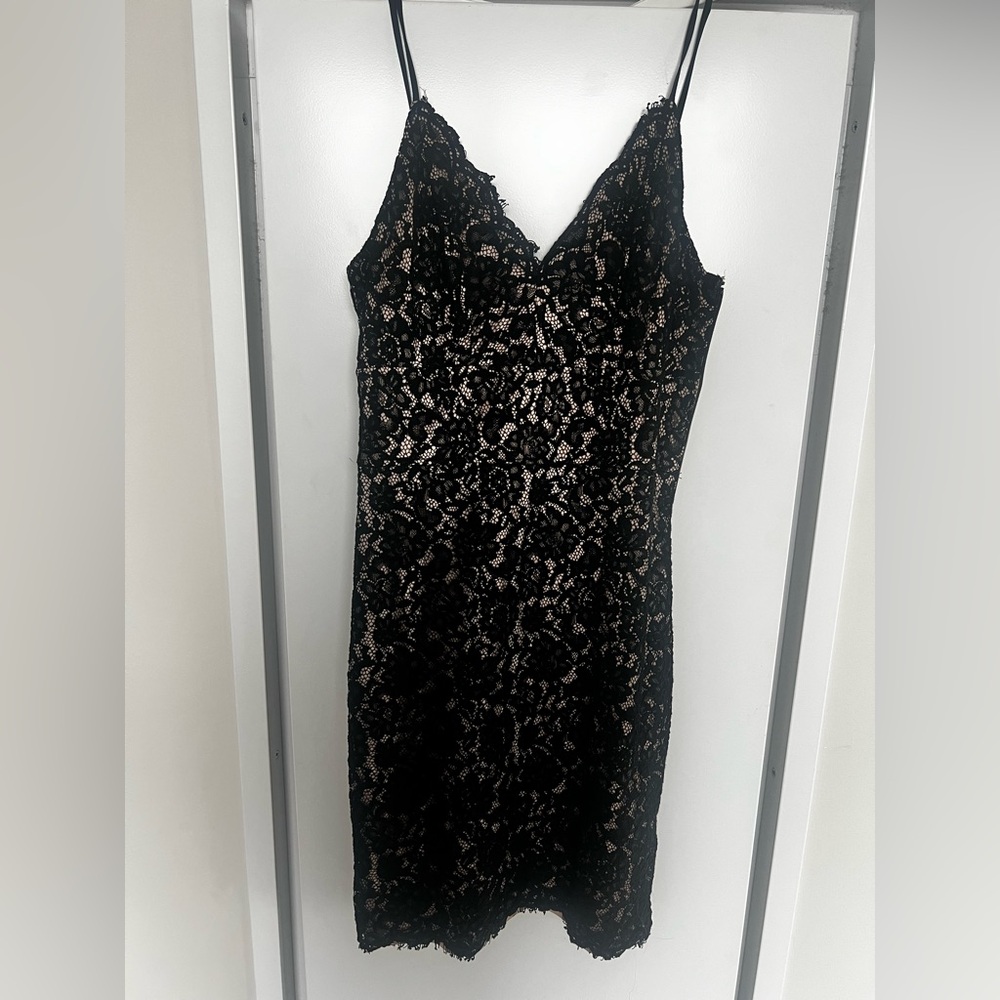 Express Black Lace Mini Dress